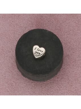 sterling silver pandora i love you heart charm pendant